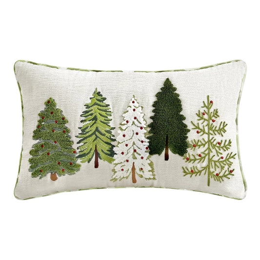 Brentwood Originals Christmas Tree Decorative Pillow Holiday Cushion