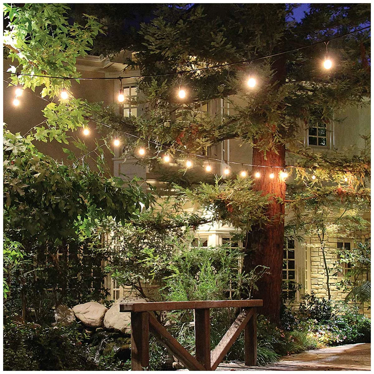 Feit Electric 14.6m LED Filament String Lights Outdoor Patio Garden Lighting