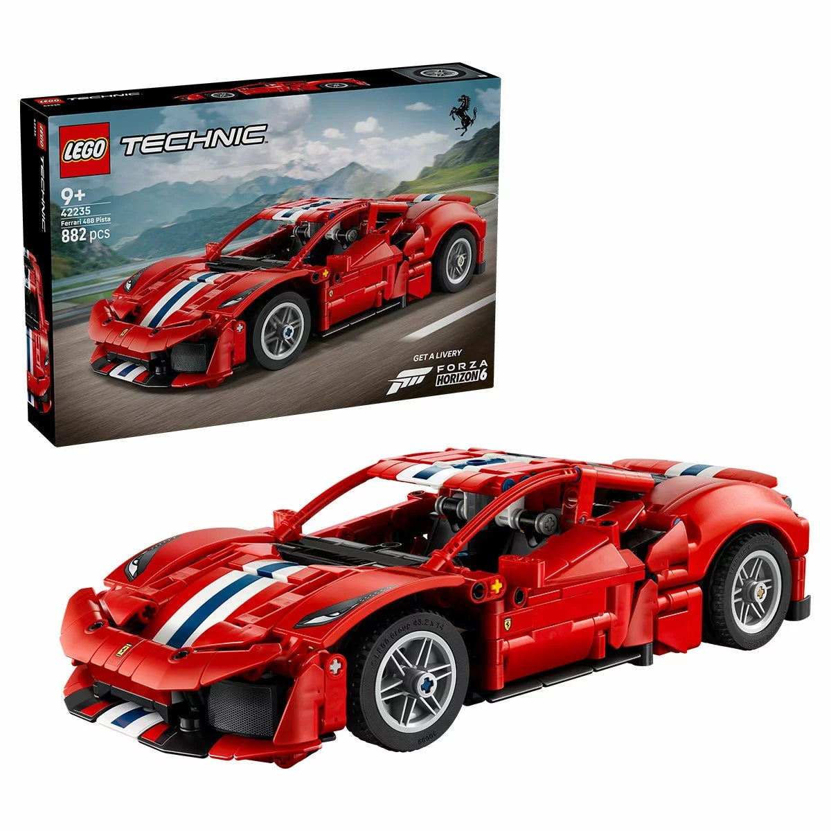 LEGO Technic Ferrari 488 Pista Car 42235 2026 Building Set Supercar Model 9+