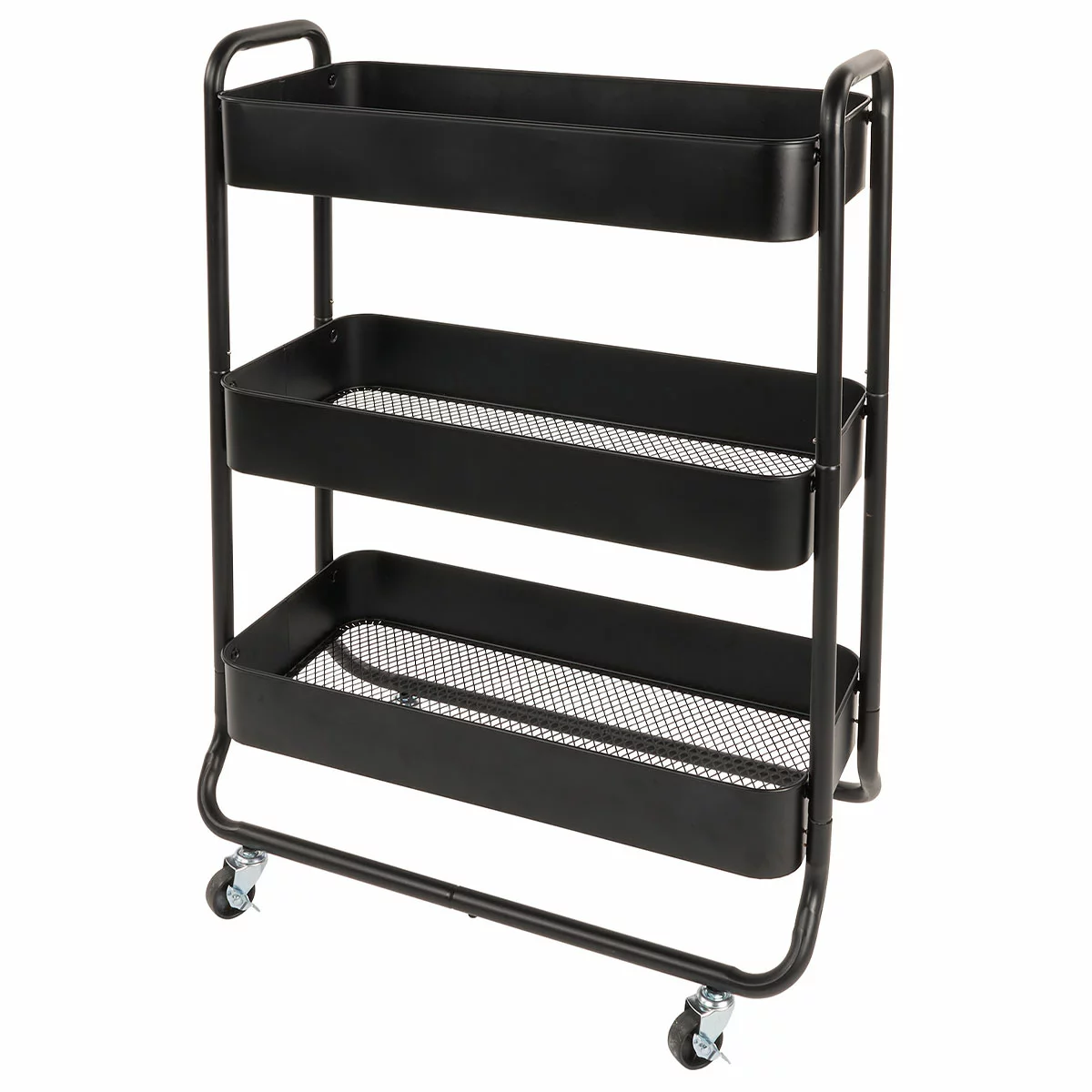 Neatfreak Storage Cart 3 Tier Extra Wide Rolling Organizer with Handles & Caster