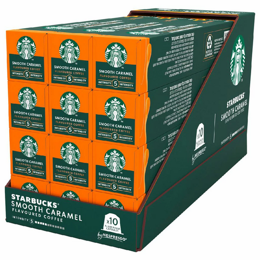 Starbucks by Nespresso Smooth Caramel Espresso Capsules Bulk Pack 120 Pods