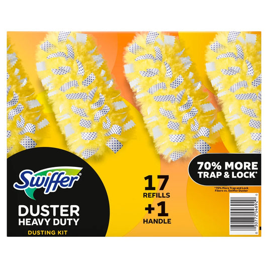 Swiffer Heavy Duty Duster Kit 17 Refills With Handle Multi Surface