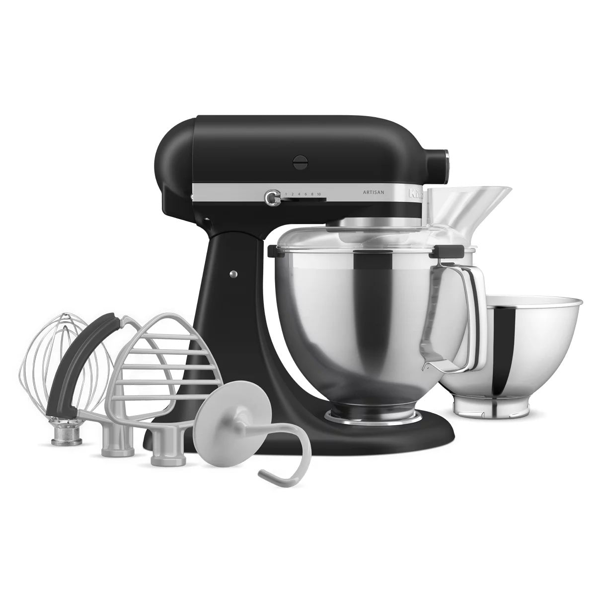 KitchenAid KSM195 Artisan Stand Mixer 4.7L 10 Speed Stainless Bowls