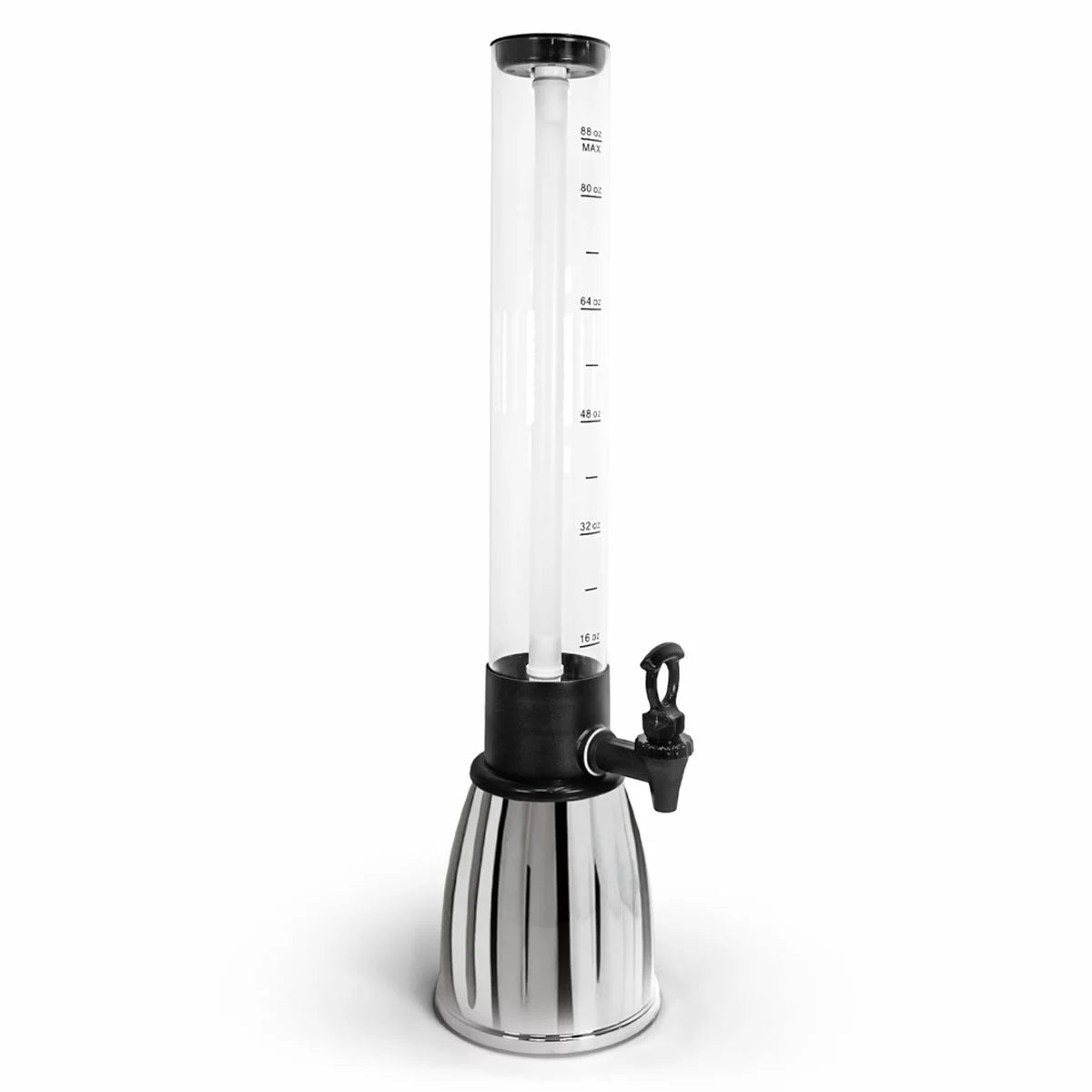 Mesa 2.6L Beverage Tower Drink Dispenser With Removable Ice Tube Easy Pour