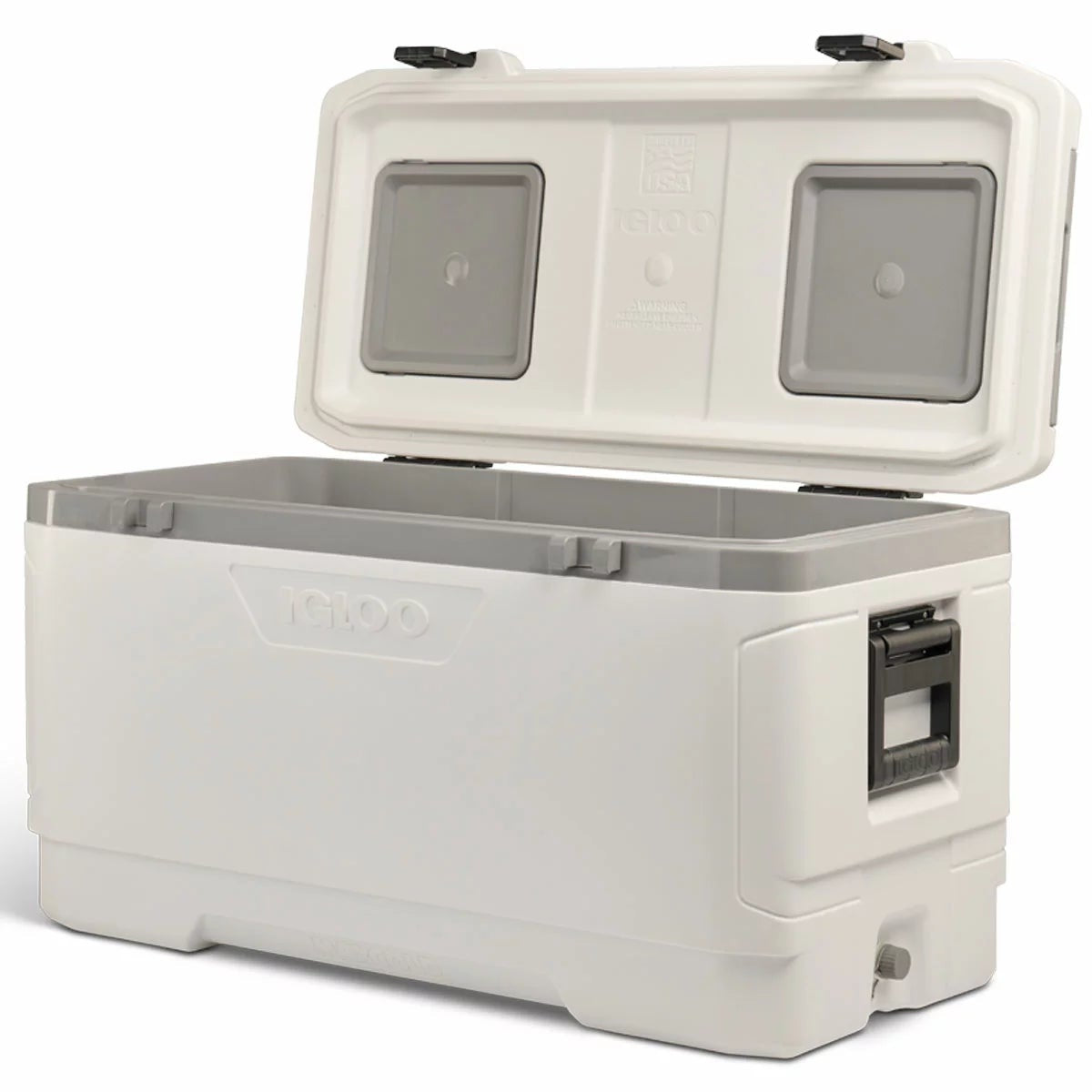 Igloo MaxCold 142L XL Cooler 150 Quart 256 Can Capacity White Ice Chest