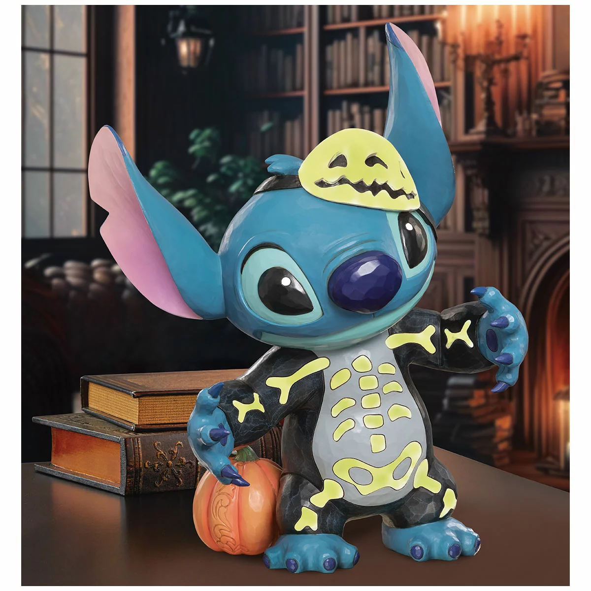 Disney Traditions Stitch Spooky Skeleton 43.8cm Jim Shore Halloween Figure
