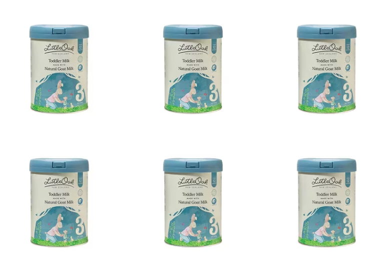 LittleOak Natural Goat Milk Follow-On Formula Stage 3 Toddler Milk 6 x 800g