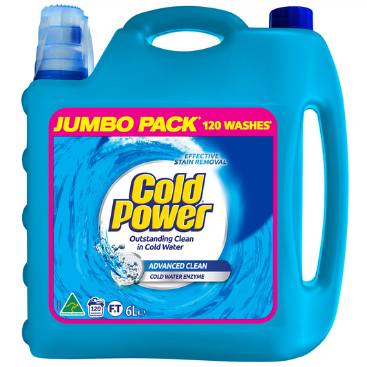 Cold Power Advanced Clean Laundry Liquid Detergent 6L Front & Top Loader