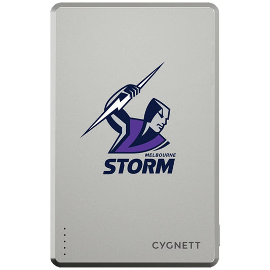 Cygnett NRL 5K Mag Power Bank Melbourne Storm 5000mAh Wireless 15W CY5832PBCHE