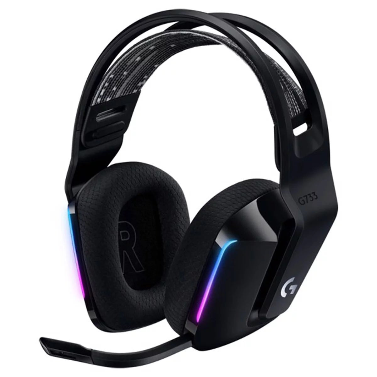 Logitech G733 LIGHTSPEED Wireless Gaming Headset RGB 29H Battery 20m Range Black