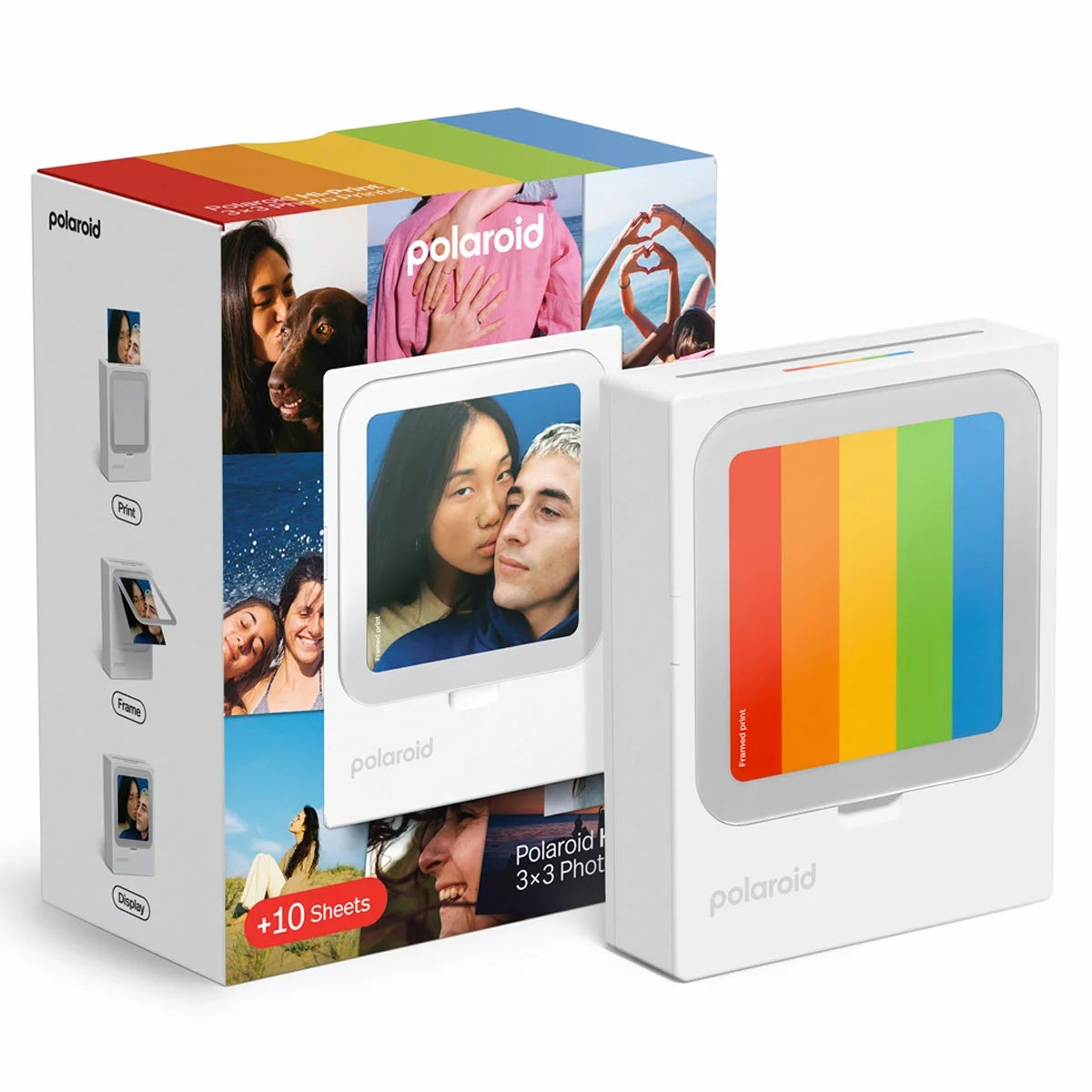Polaroid Hi-Print 3x3 Pocket Photo Printer White Bluetooth 9196 10 Sheets