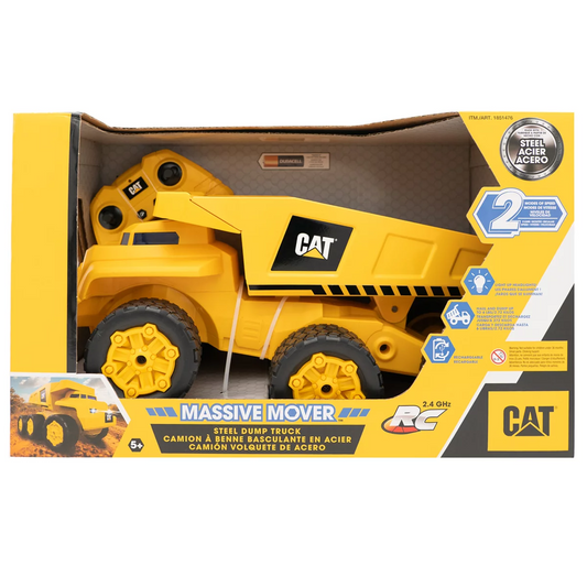 CAT Steel Dump Truck Heavy Duty Construction Toy Working Dump Bed Kids 3+