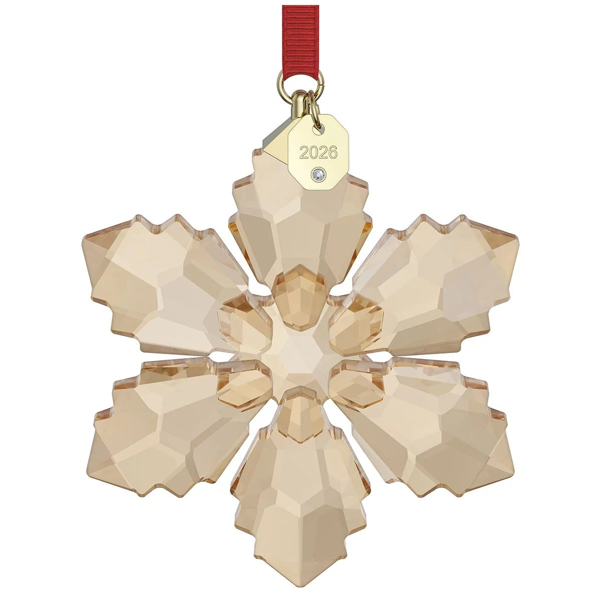 Swarovski Annual Edition Festive Ornament 2026 Golden Shadow Crystal Snowflake