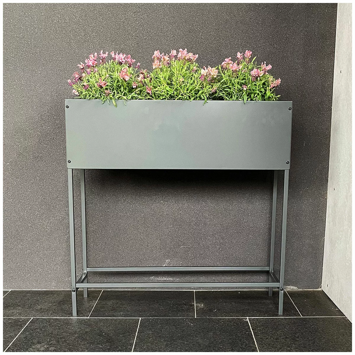 Greenlife Raised Planter Box Set of 2 Steel Garden Herb Vegetable Grow Bed