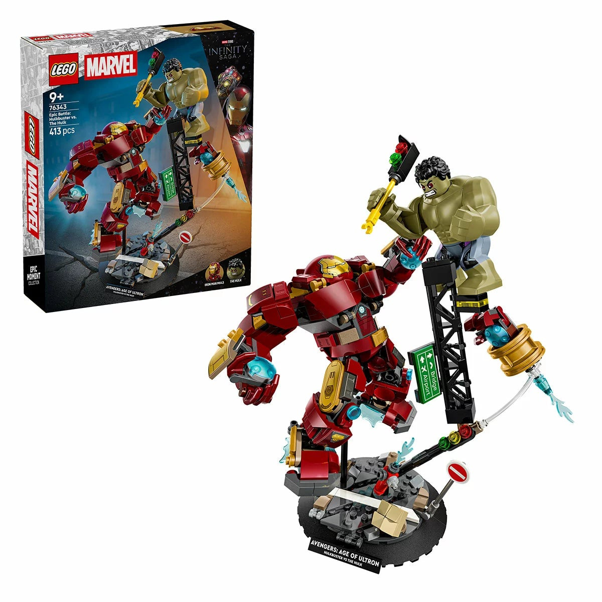 LEGO Marvel Hulkbuster vs Hulk 76343 Avengers Building Set 413pc