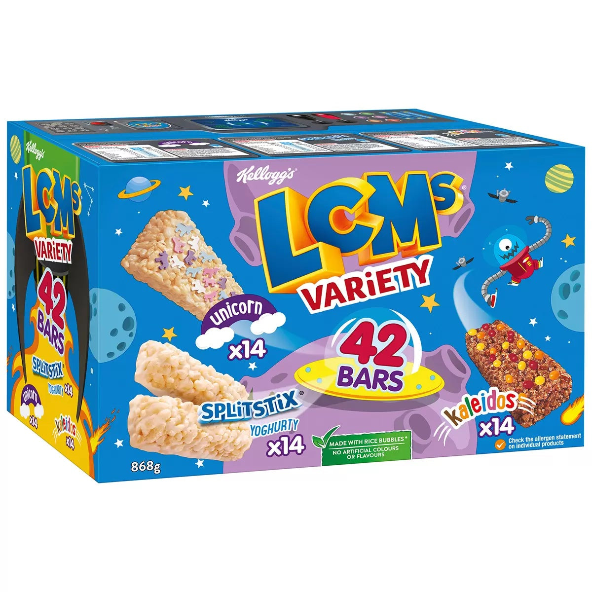 Kellogg's LCMs Variety Pack 42 x 20g x 2 Boxes Snack Bars 84 Bars Total 1.68kg