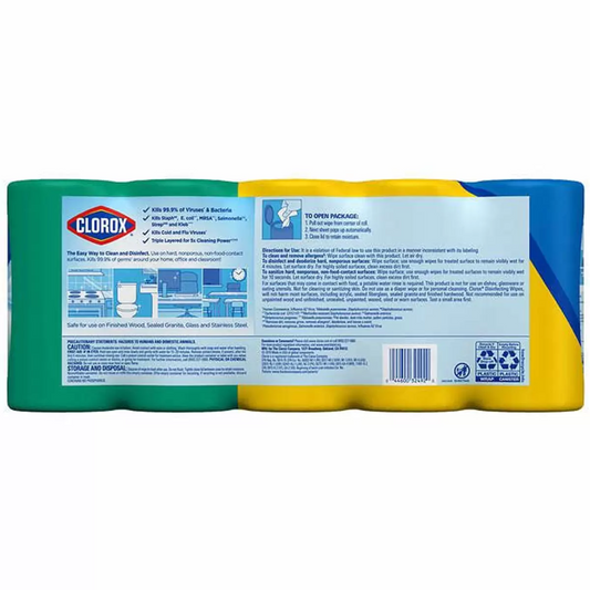 Clorox Disinfecting Wipes 5 Pack 85 Ct Bleach Free Multi Surface Cleaner