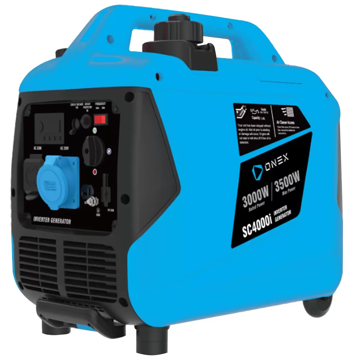 ONEX SC4000i 3500W Inverter Generator 4000W Max Pure Sine Wave Petrol Portable