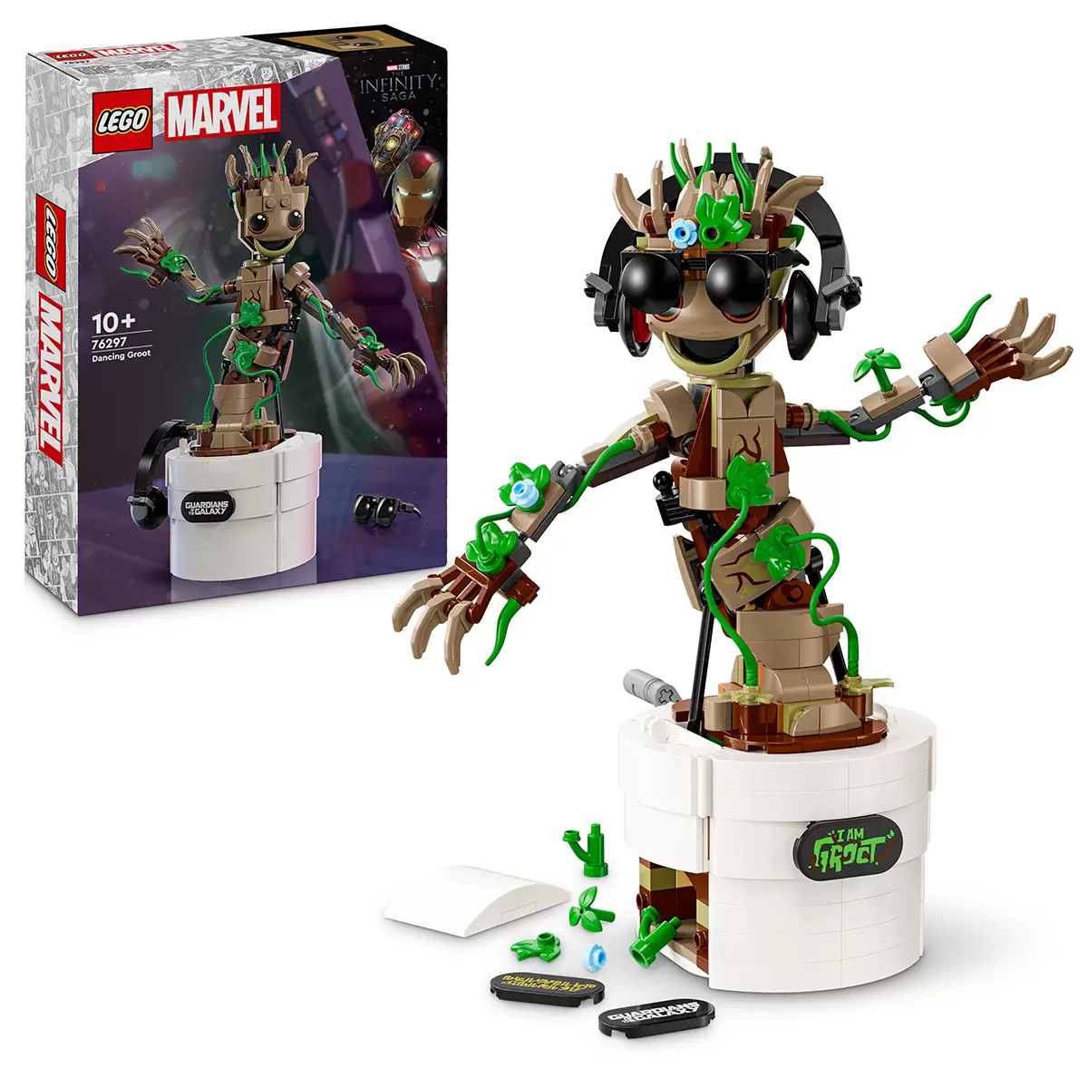 LEGO Marvel Dancing Groot 76297 Guardians of the Galaxy 459 Piece Building Set
