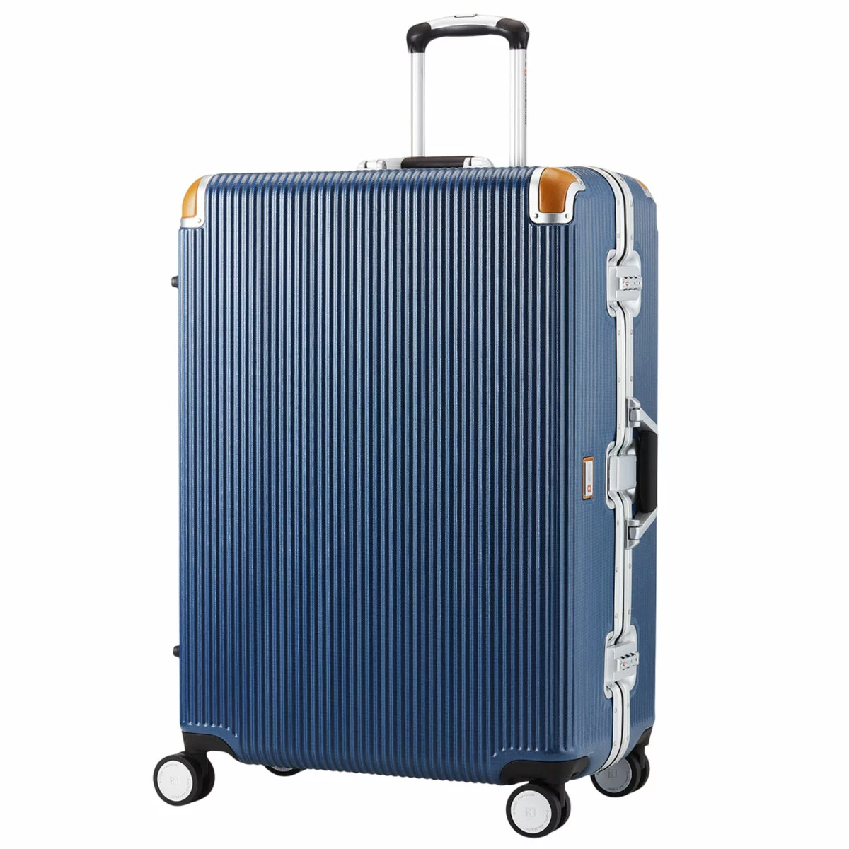 Swiss Military Premium Large Luggage 71cm Chrome Blue TSA Lock Hard Shell Suit