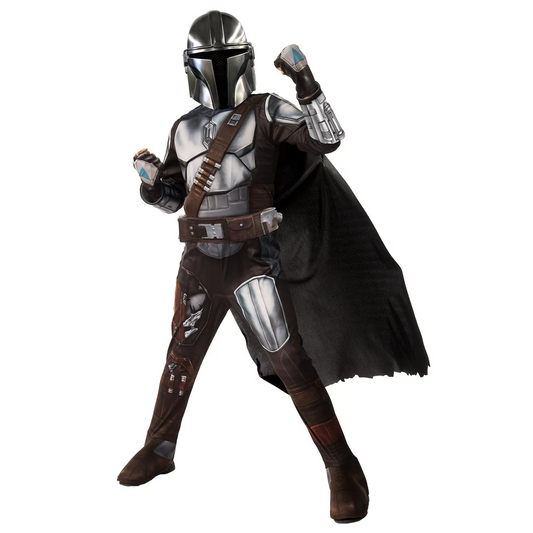 Rubies The Mandalorian Boys Costume AU 6-8 Official Star Wars Licensed