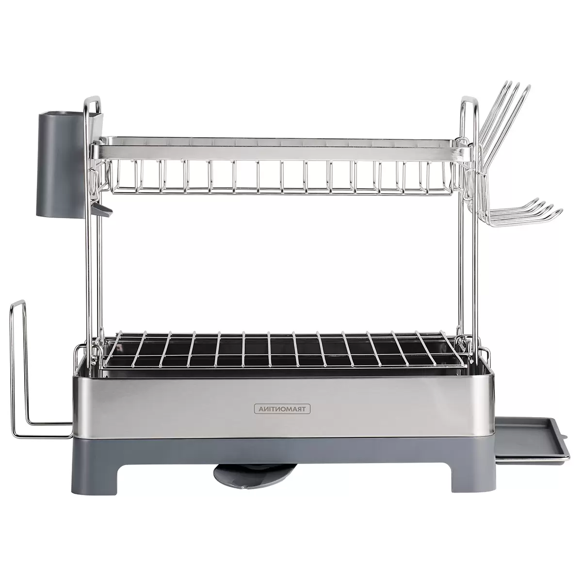 Tramontina 2-Tier Dish Drying Rack Dish Drainer Cutlery Holder Dish Storage Rack Free Shipping