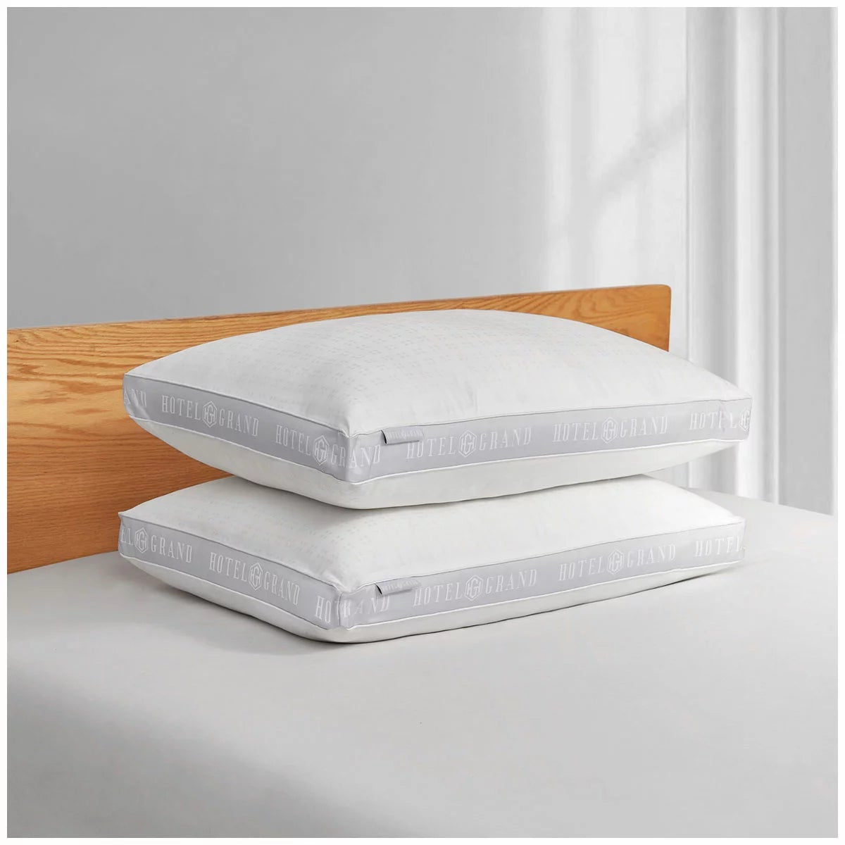 Hotel Grand Cluster Gel Fibre Pillow 2 Pack Premium Cooling Soft Support
