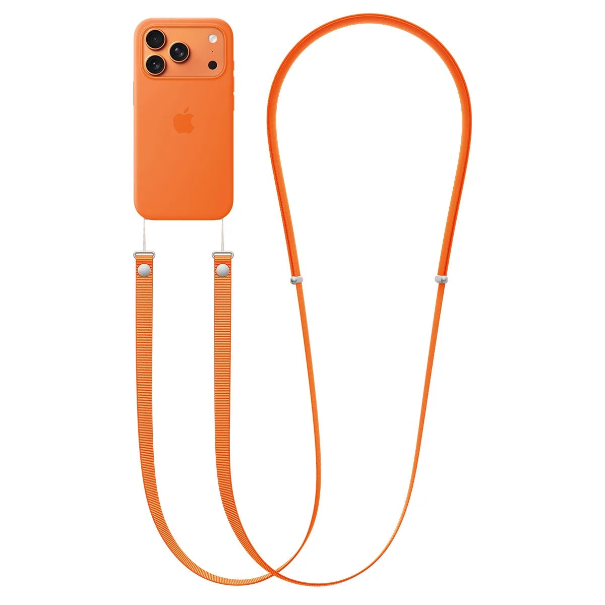 Apple Crossbody Strap Orange for iPhone 17 Pro Max Pro Air MagSafe