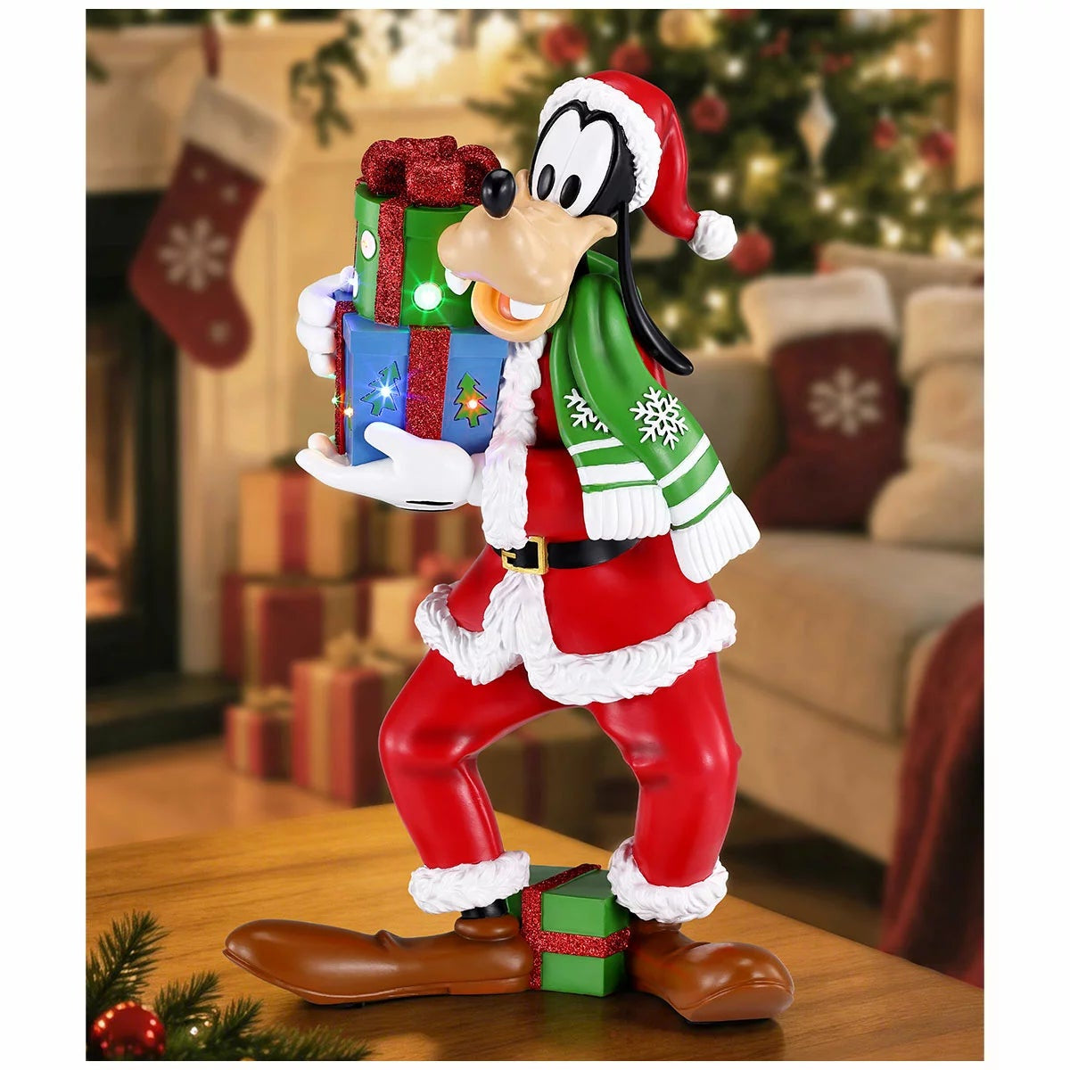Disney Goofy Animated Christmas Character Figure 45.7cm Lights & Music Holiday