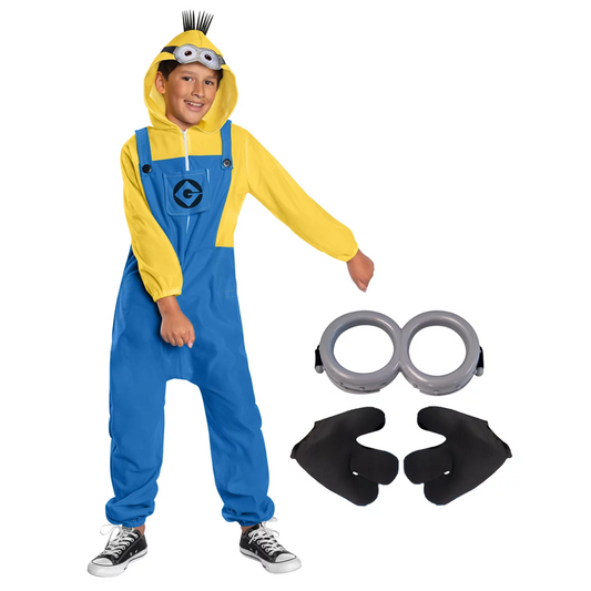 Rubies Minions Boys Costume AU 9-10 Official Licensed Despicable Me Outfit