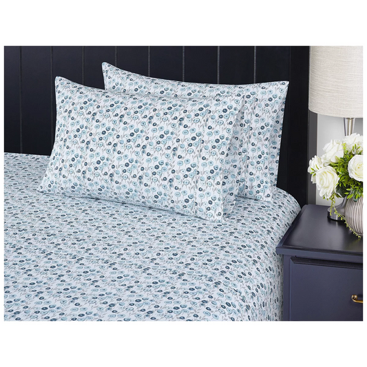 South Point Home Fashions Poly Flannel Sheet Set 6 Piece King Valerie Floral