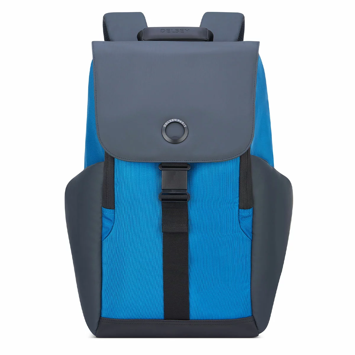 Delsey Securflap Backpack Navy W/ Padded Laptop Compartment 45 x 31 x 14 cm