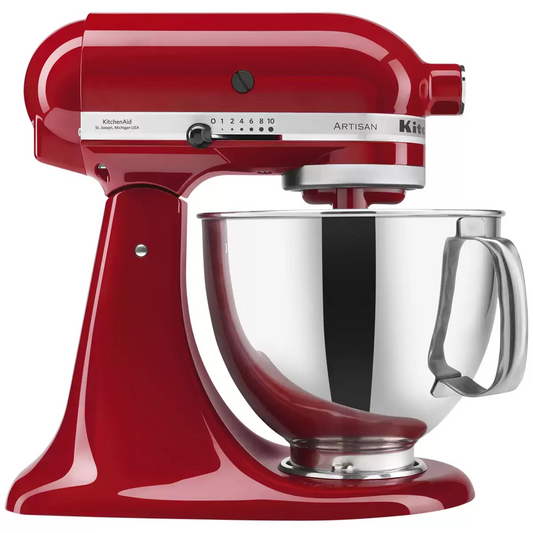 KitchenAid 4.8L Artisan Stand Mixer KSM150 Empire Red with Accessories