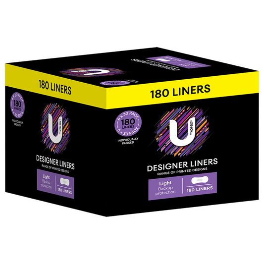 U By Kotex Designer Liners 180 Pack Panty Liners Breathable Daily Protection
