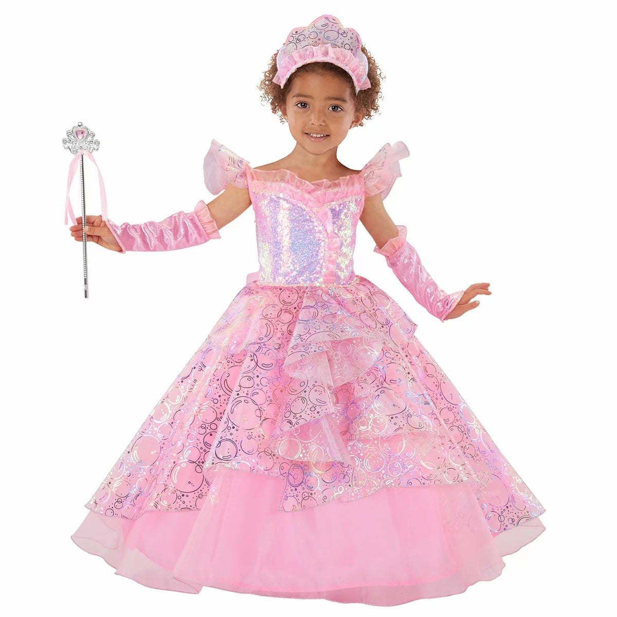 Teetot Pink Bubble Princess Costume Girls 5-6 Years Princess Factory