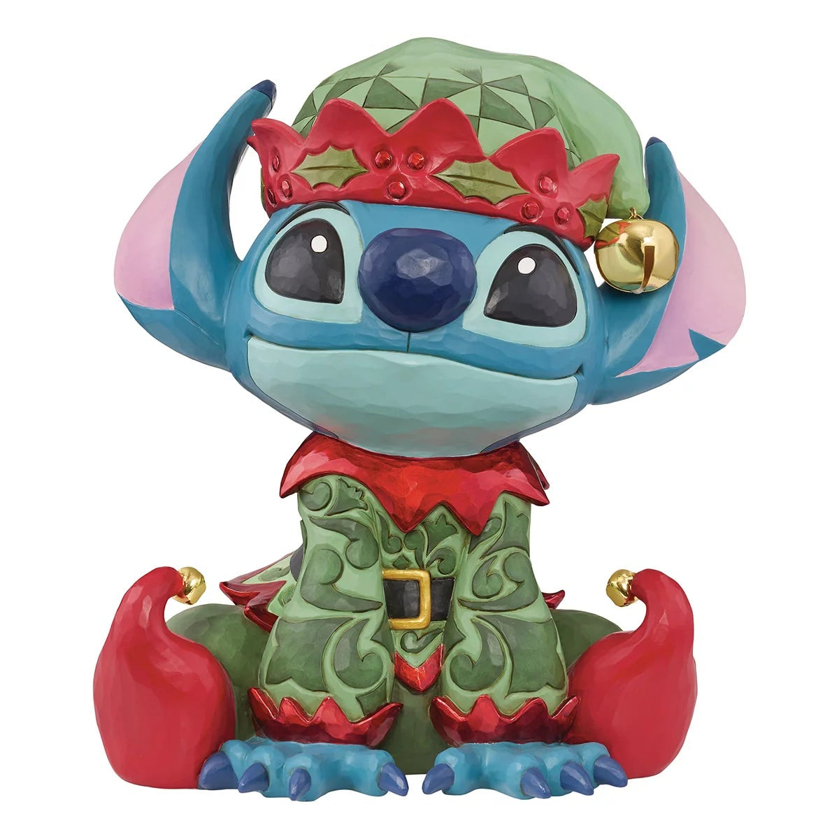 Disney Stitch Christmas Elf Statue Jim Shore Hand Painted Figurine 37.5cm