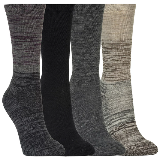 Kirkland Signature Women's Wool Sock 4 Pack Multi