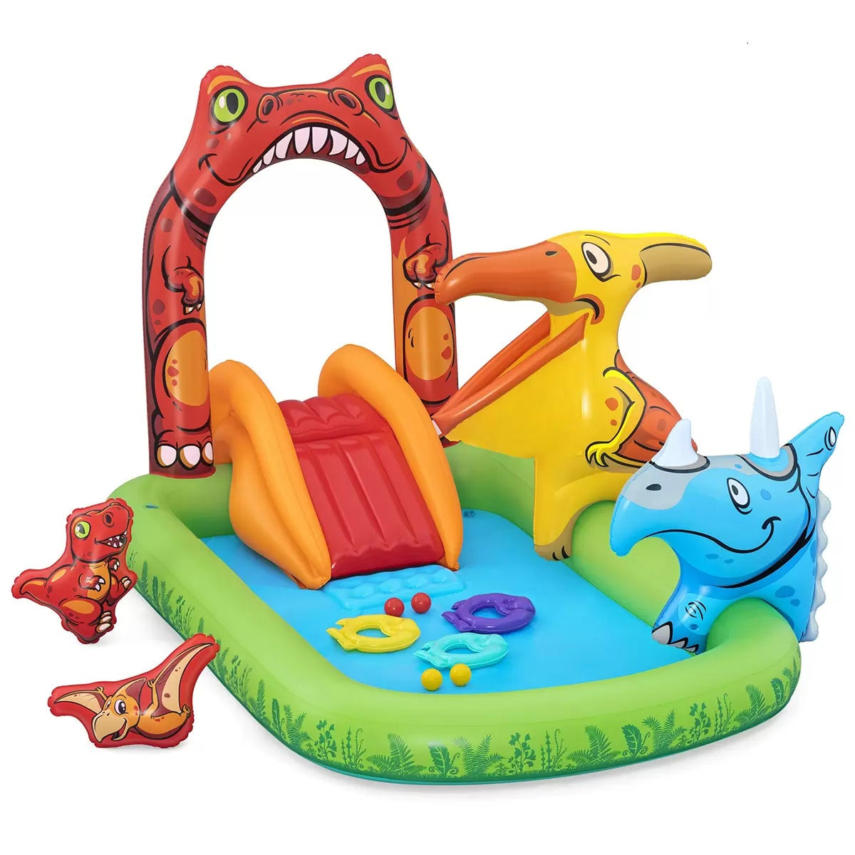 Bestway Jurassic Splash Play Centre Inflatable Dinosaur Playset Kids Water Pool