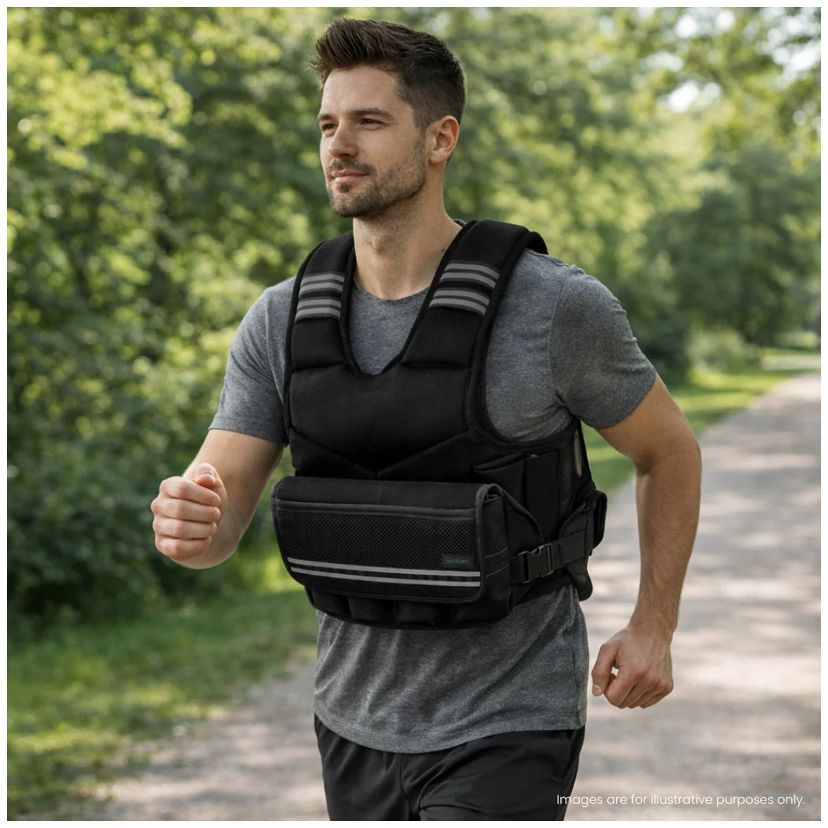 Wellcare Adjustable Weighted Fitness Vest 10kg - Hands-Free Design