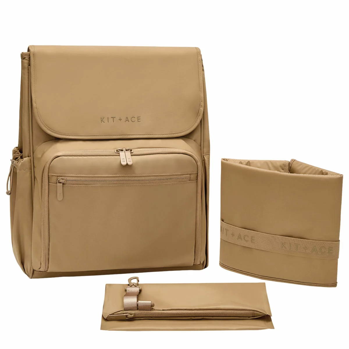 Kit + Ace Baby Bag Set Tan - Free Shipping