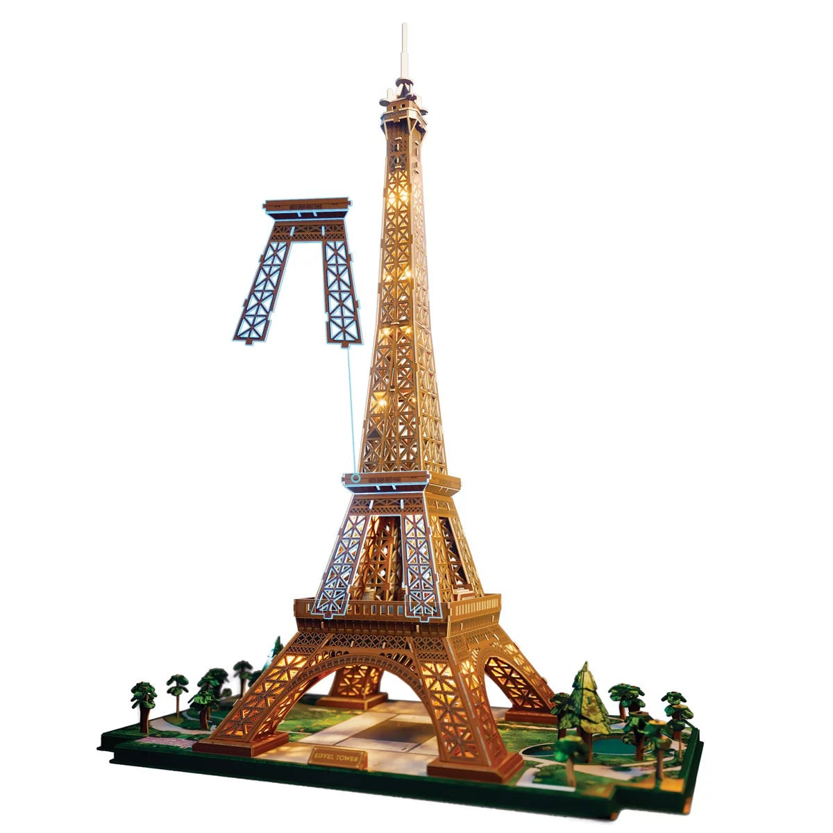 4D Build Eiffel Tower 3D Puzzle Display Model DIY Kit Architecture Building Set
