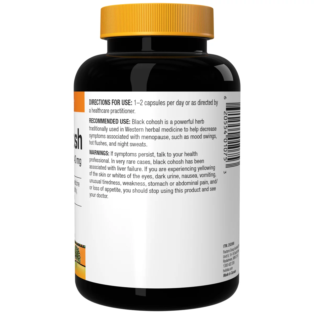 Holista Black Cohosh 40mg 210 Capsules Herbal Supplement Value Pack