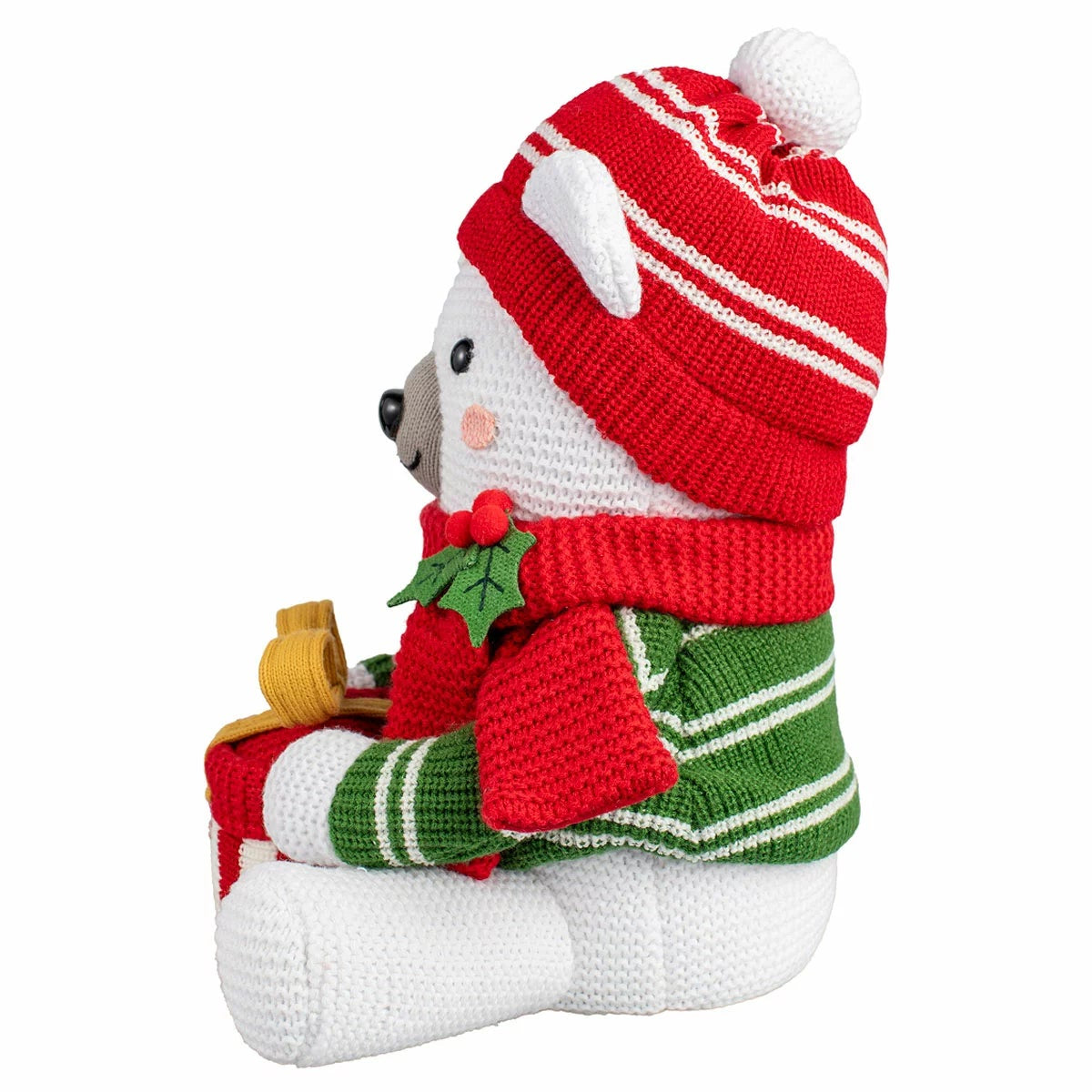 Christmas Knit Moose & Polar Bear 2 Piece Set 40.6cm Shelf Decor Figurines