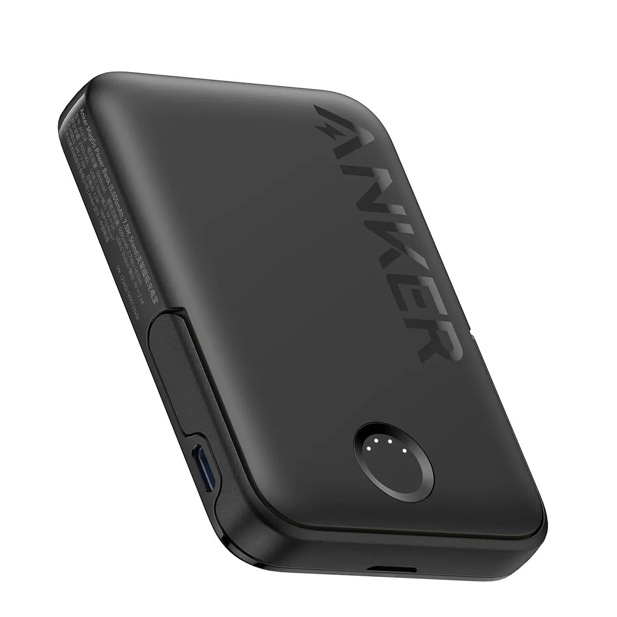 Anker MagGo Magnetic Wireless Power Bank 5000mAh Twin Pack 2 USB-C Cables Black