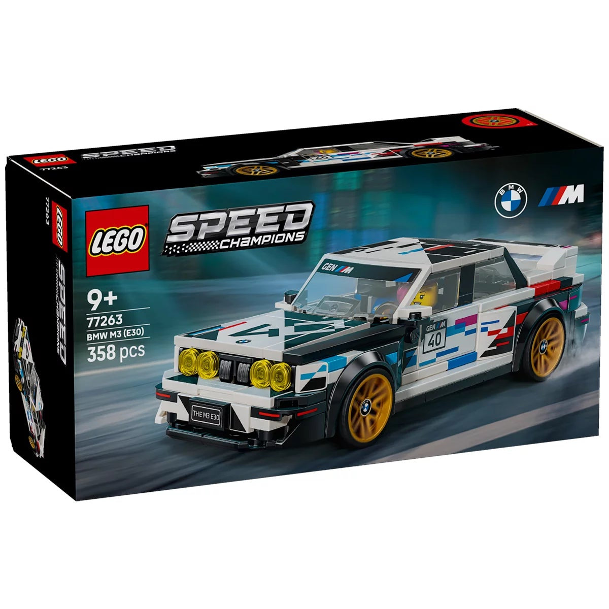 LEGO Speed Champions BMW M3 E30 77263 358pc Building Set Car Model 9+