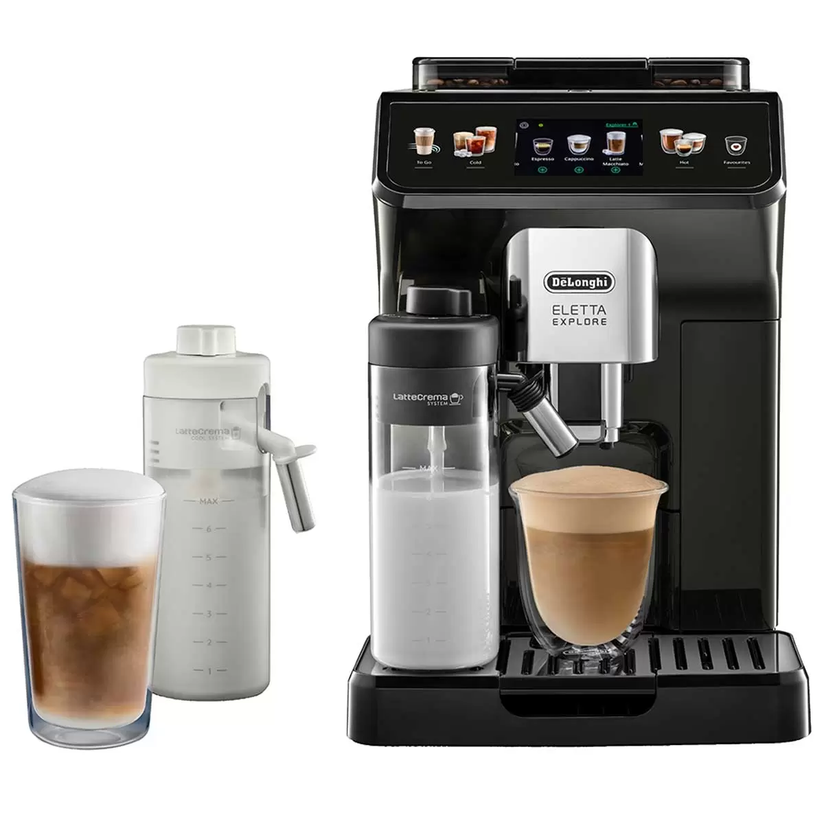 DeLonghi ECAM45055G Automatic Espresso Coffee Machine Touch Display Grey