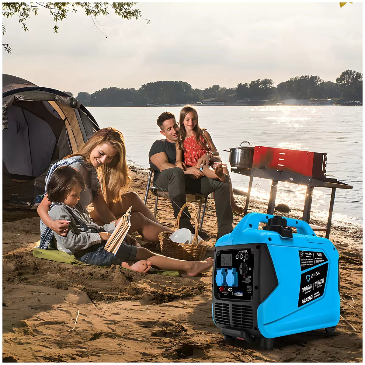 ONEX SC4000i 3500W Inverter Generator 4000W Max Pure Sine Wave Petrol Portable