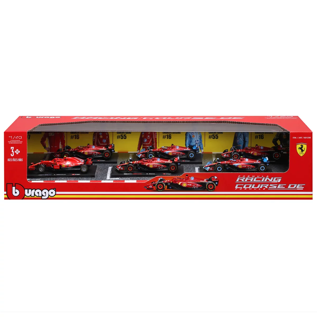 Maisto 1:43 Ferrari Formula Racing Die Cast 6 Pack 2026 Collectible Cars