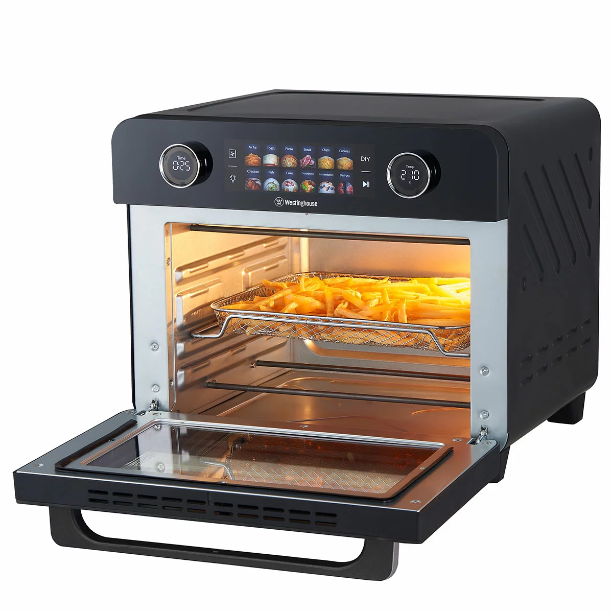 Westinghouse Digital Air Fryer Benchtop Oven 2200W 25L Black With HD display