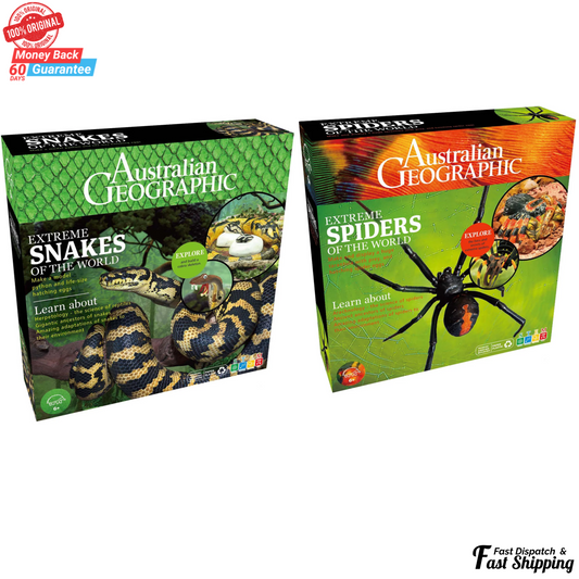Australian Geographic Extreme Animals Kit 2 Packs Snakes/Spiders